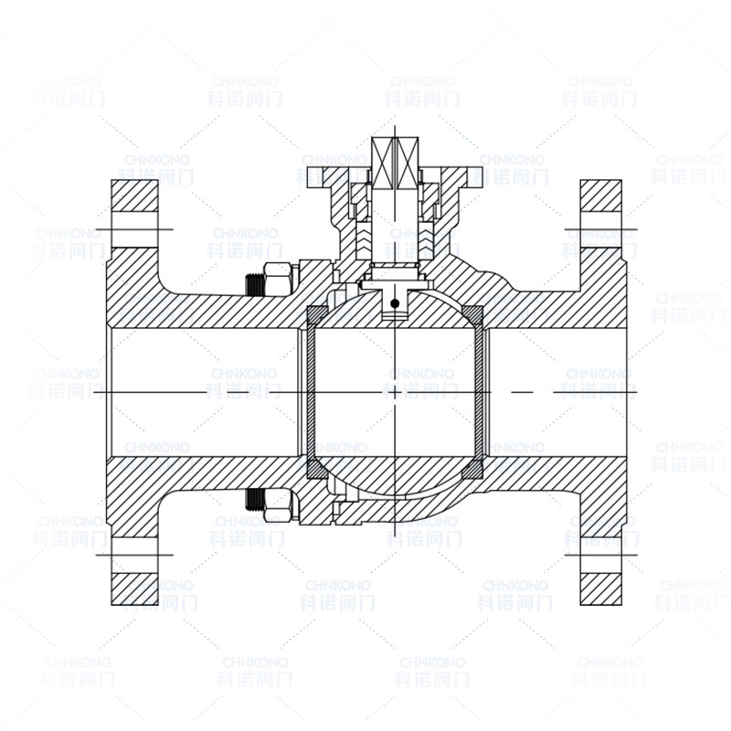 高平台国标法兰球阀