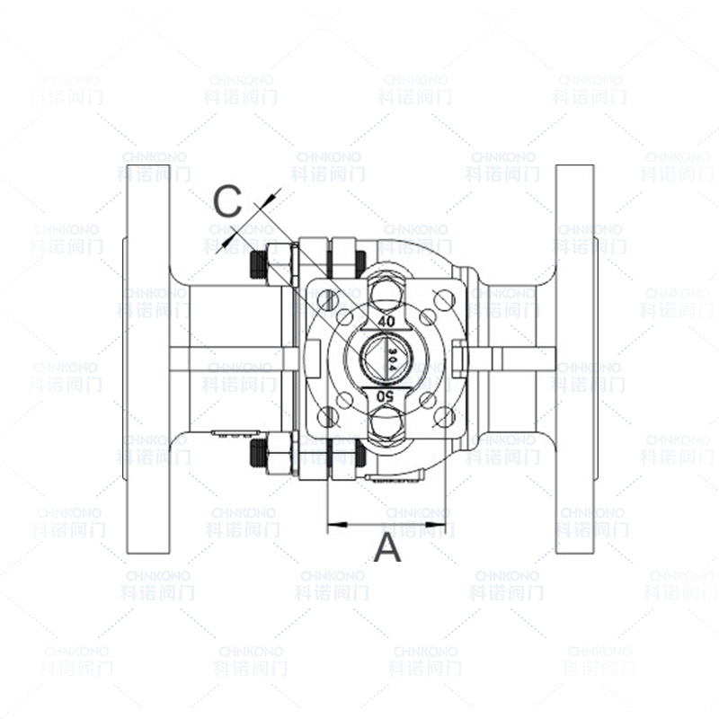 高平台国标法兰球阀