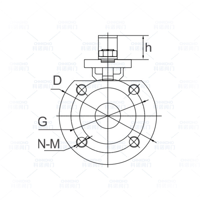 高平台意大利式对夹球阀