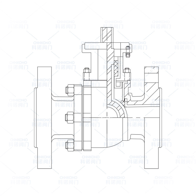 高平台国标衬氟法兰球阀