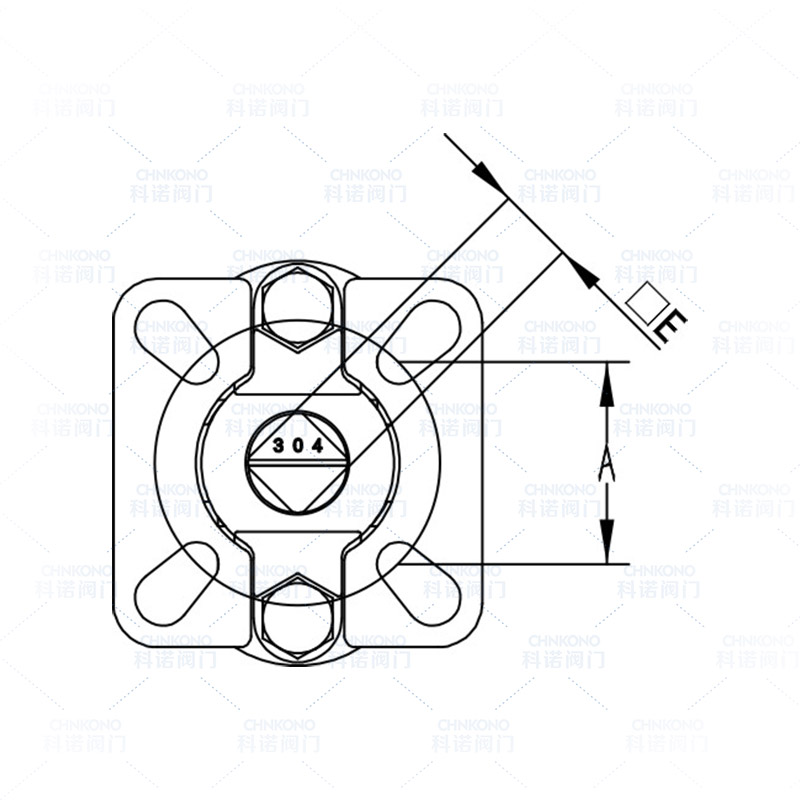 高平台三片式罐底阀