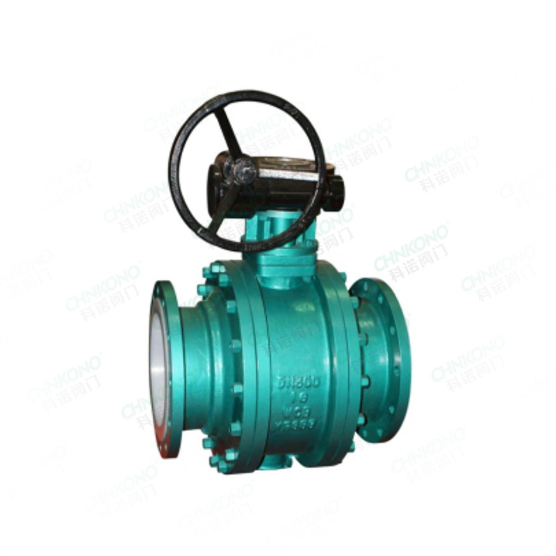 衬氟蜗轮法兰球阀